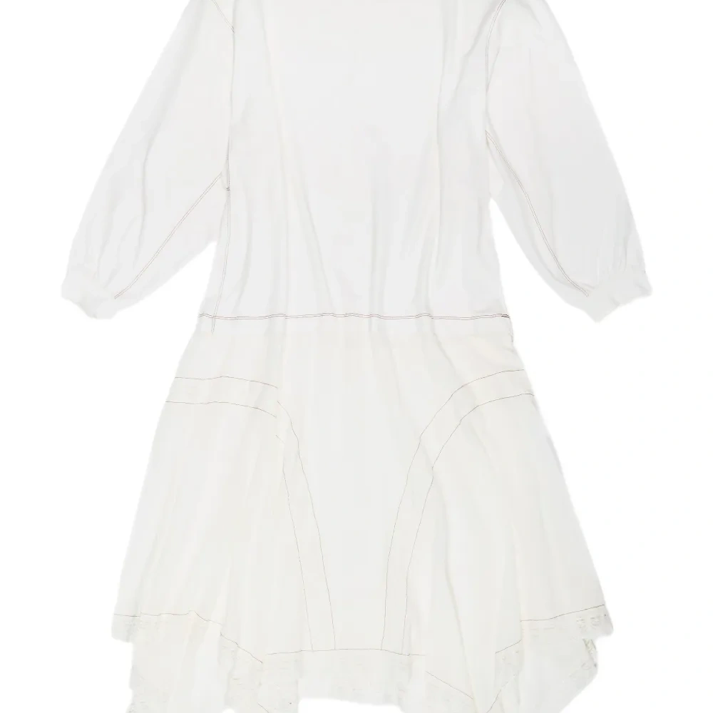 Хлопковое платье с кружевной отделкой