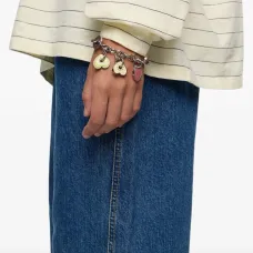 Браслет-цепочка с подвеской в виде сердца