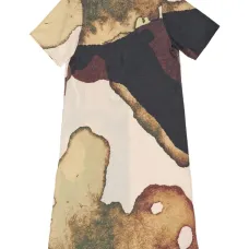 Миди-платье с абстрактным принтом Миди-платье с абстрактным принтом