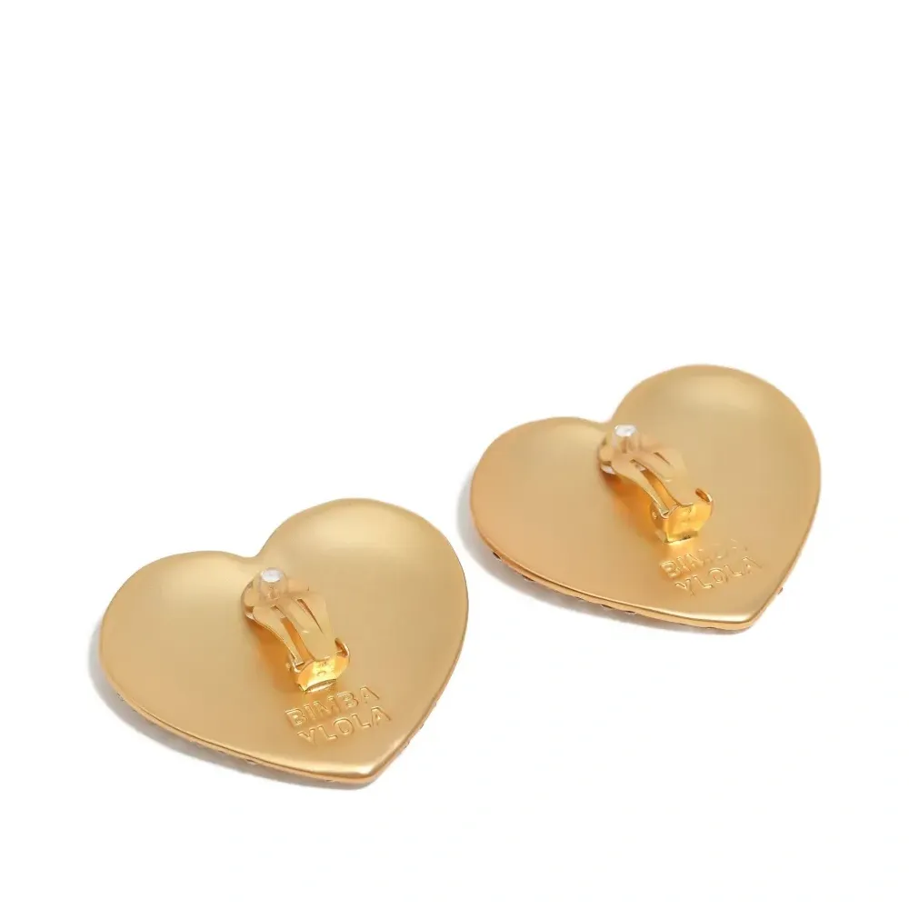 Серьги в форме сердца