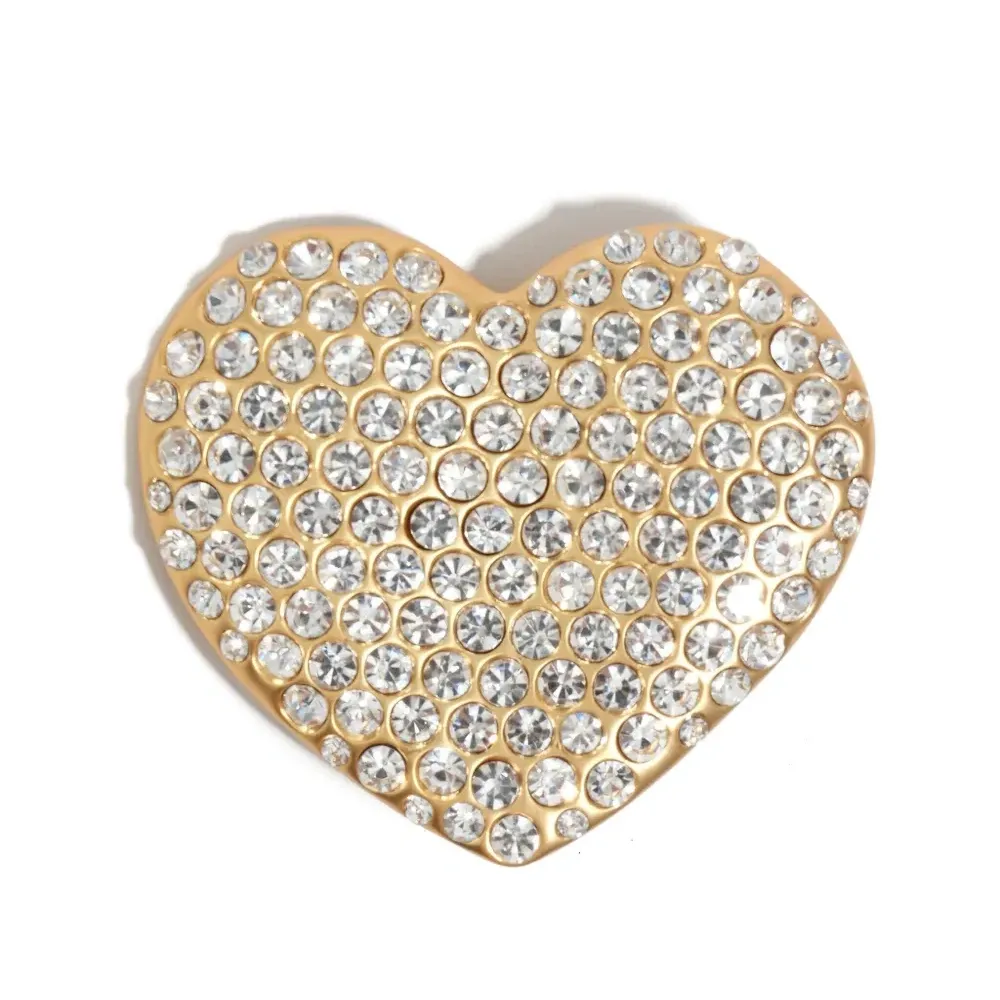 Серьги в форме сердца