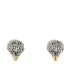 Серьги в виде головы орла из латуни