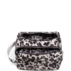 Косметичка с леопардовым принтом и двумя молниями Косметичка с леопардовым принтом и двумя молниями