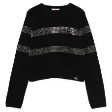 Свитер с украшенными полосами Свитер с украшенными полосами