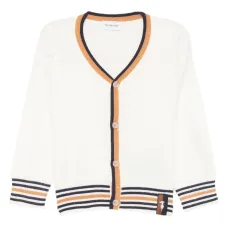 Кардиган с отделкой в полоску Кардиган с отделкой в полоску