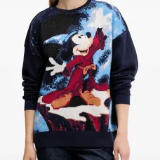 Свитшот с графическим принтом и круглым вырезом Свитшот с графическим принтом и круглым вырезом