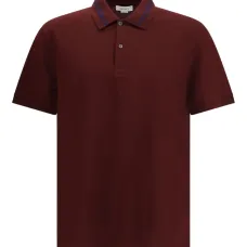 Рубашка-поло с короткими рукавами и рубчатой вязкой