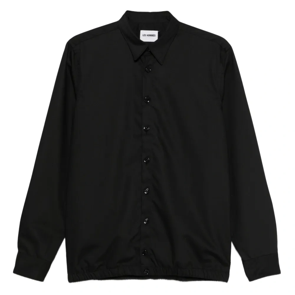 Рубашка на пуговицах с эластичным подолом