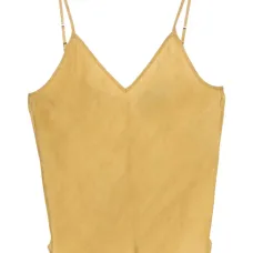 Шелковый топ с V-образным вырезом