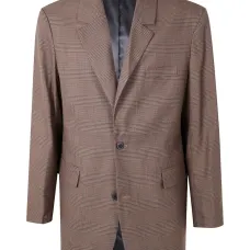 Клетчатый шерстяной пиджак