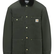 Куртка из хлопка с вельветовым воротником