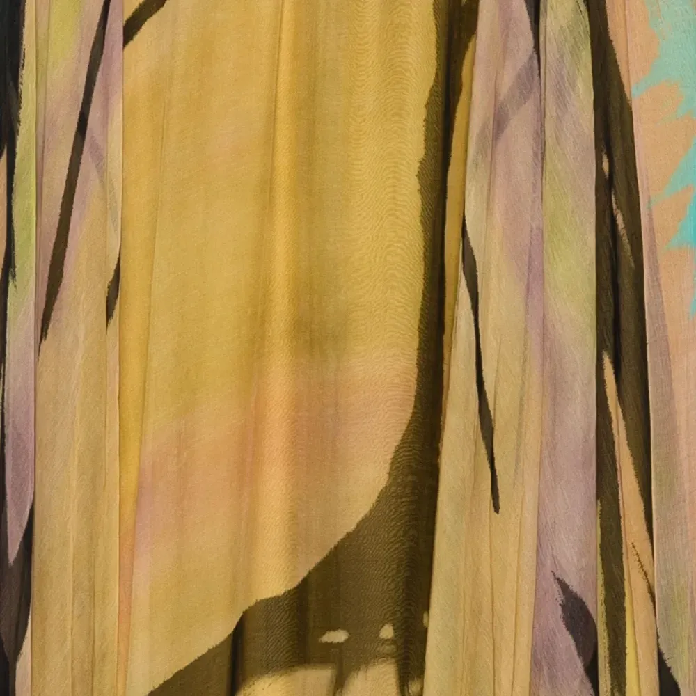 Плиссированная юбка с абстрактным принтом