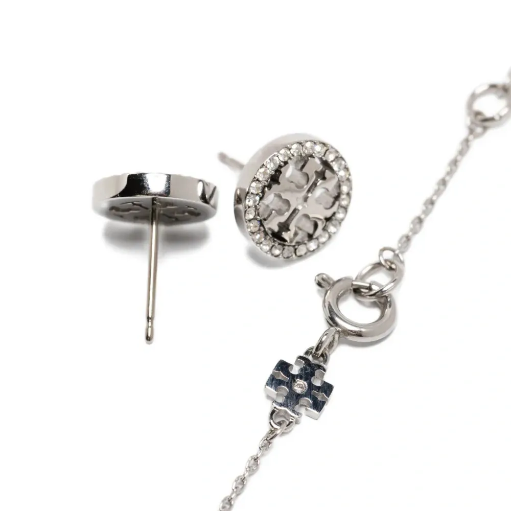 Комплект украшений Miller с кристаллами: ожерелье и серьги Комплект украшений Miller с кристаллами: ожерелье и серьги