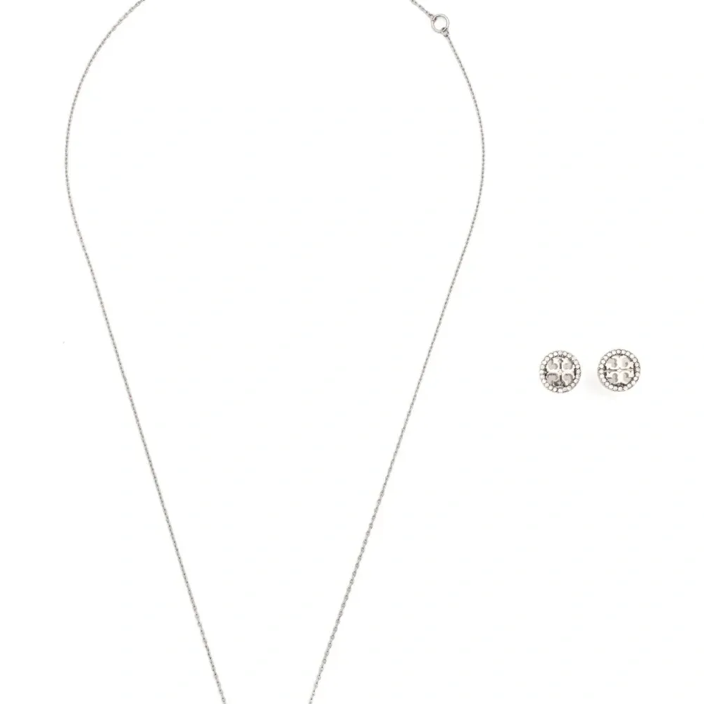 Комплект украшений Miller с кристаллами: ожерелье и серьги Комплект украшений Miller с кристаллами: ожерелье и серьги