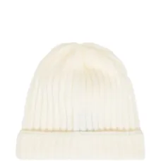 Шерстяная шапка в рубчик