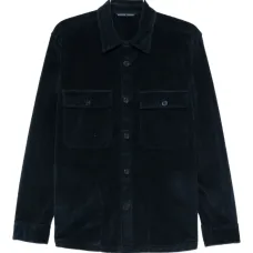 Вельветовая рубашка с карманом