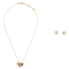 Комплект украшений Miller с кристаллами: ожерелье и серьги