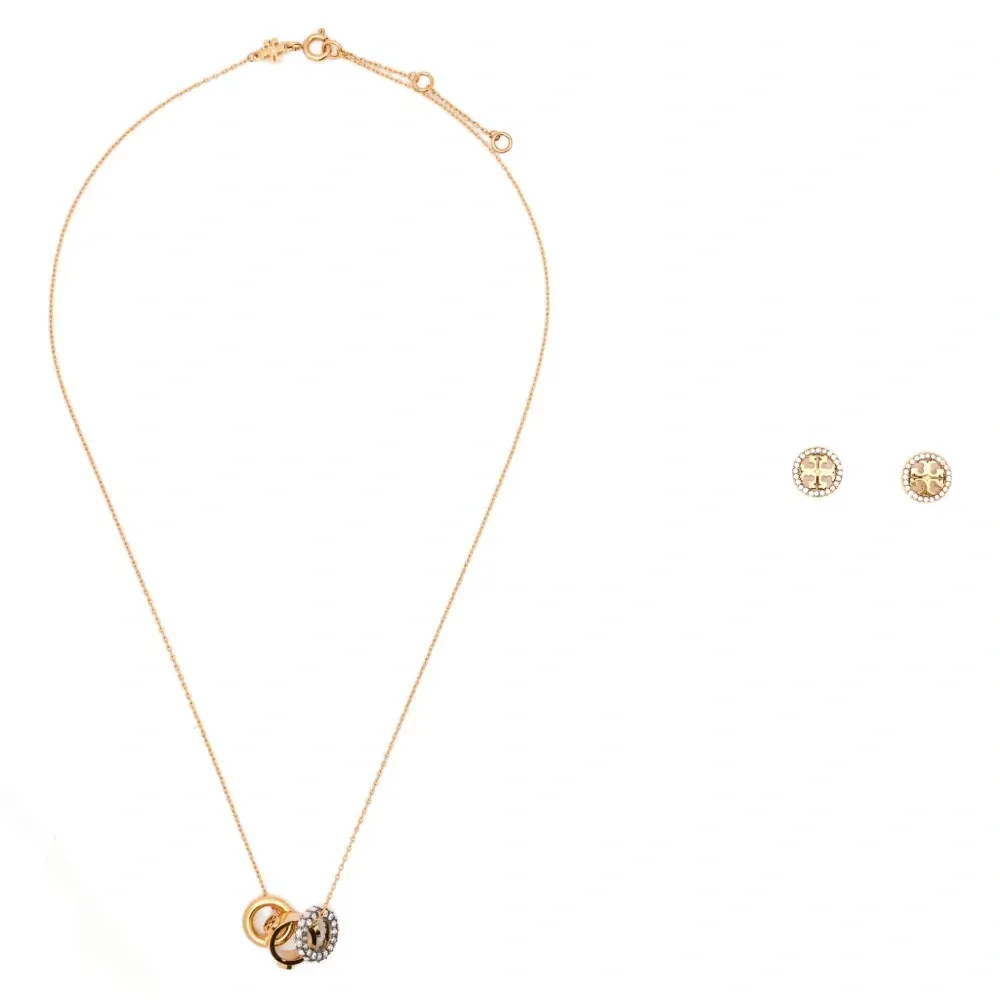 Комплект украшений Miller с кристаллами: ожерелье и серьги