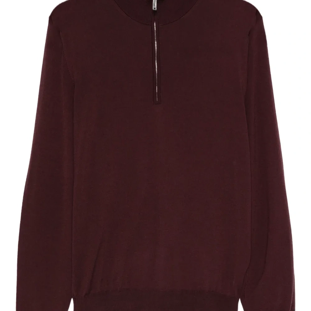 Поло с молнией наполовину