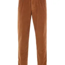 Плиссированные брюки с манжетами