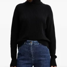 Свитер в рубчик с высоким воротником Свитер в рубчик с высоким воротником