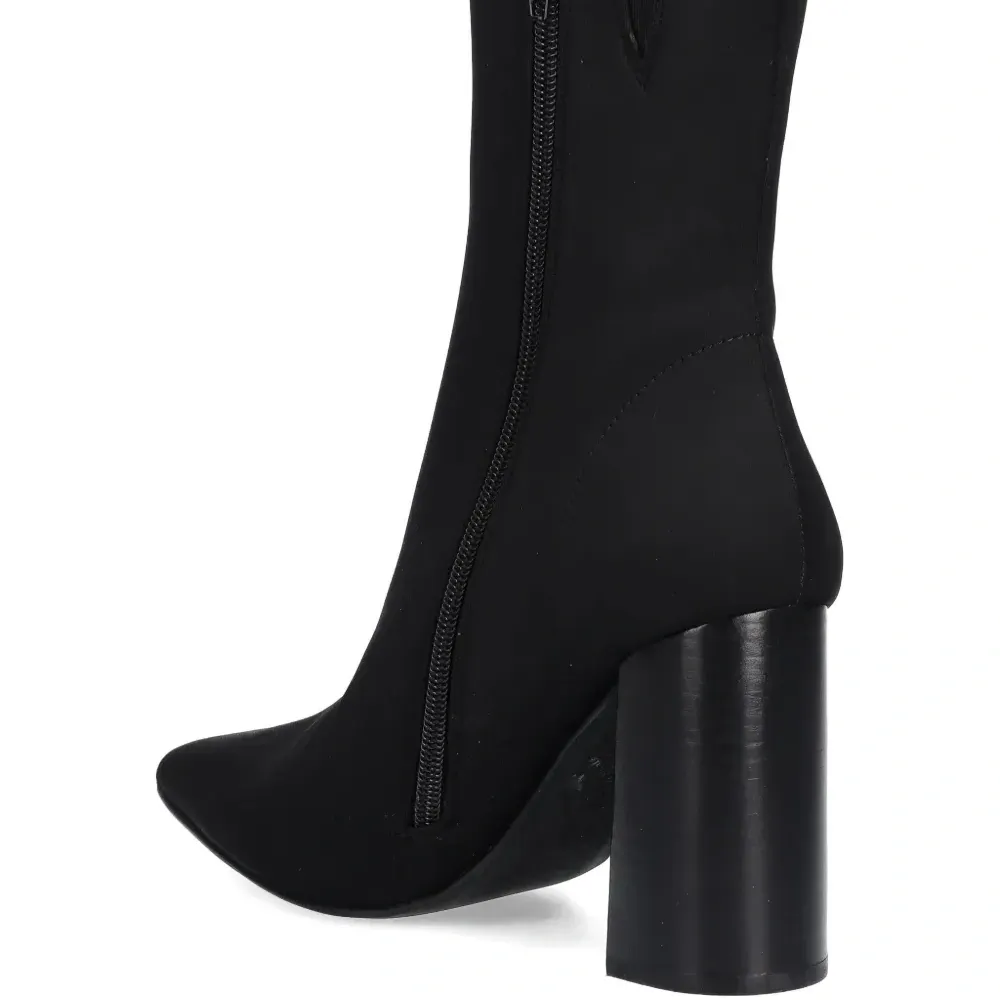 Кожаные ботильоны Siren-24 на устойчивом каблуке