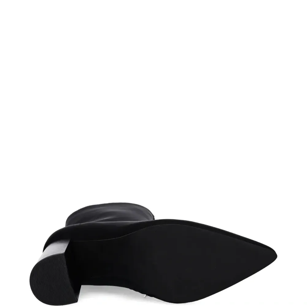 Кожаные ботильоны Siren-24 на устойчивом каблуке