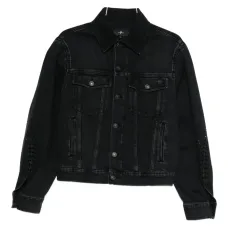 Джинсовая куртка с лазерной обработкой