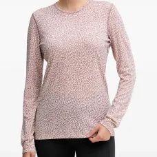 Топ с узором и длинными рукавами