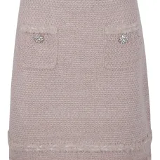 Украшенная юбка из твида