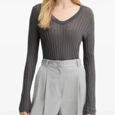 Вязаный свитер Hattie с V-образным вырезом