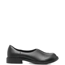 Кожаные лоферы без застёжки