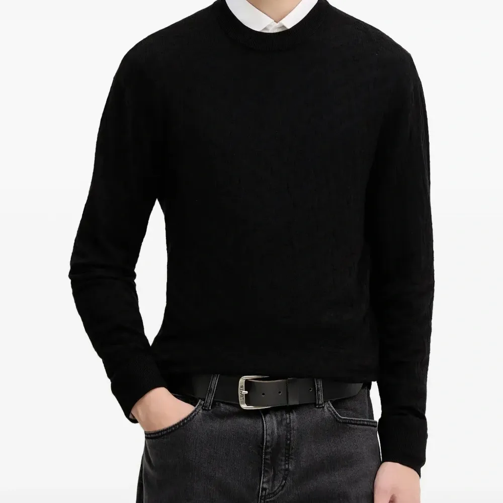 Свитер с круглым вырезом