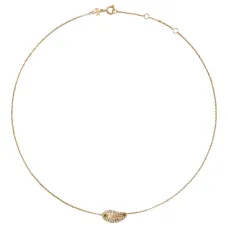 Ожерелье с инкрустированной ракушкой