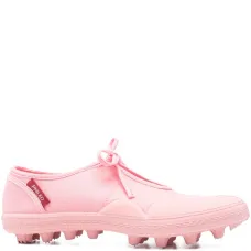 Балетки на шнуровке с заклёпками