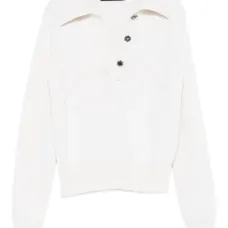 Топ-поло с декоративными пуговицами