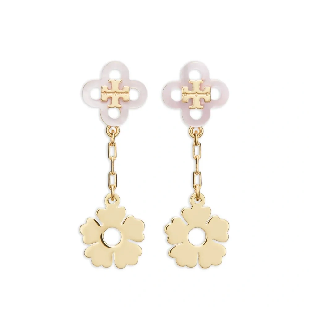 Серьги в виде клевера