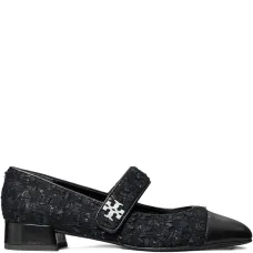 Балетки с твидом и мысом кап-ту Балетки с твидом и мысом кап-ту