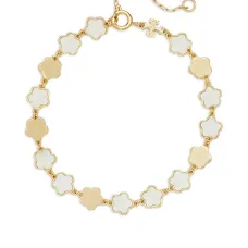 Браслет из золота в форме цветка