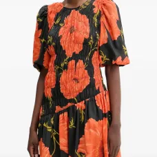 Платье миди с цветочным принтом Платье миди с цветочным принтом