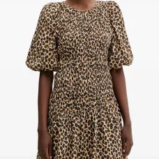 Платье мини с анималистичным принтом Платье мини с анималистичным принтом