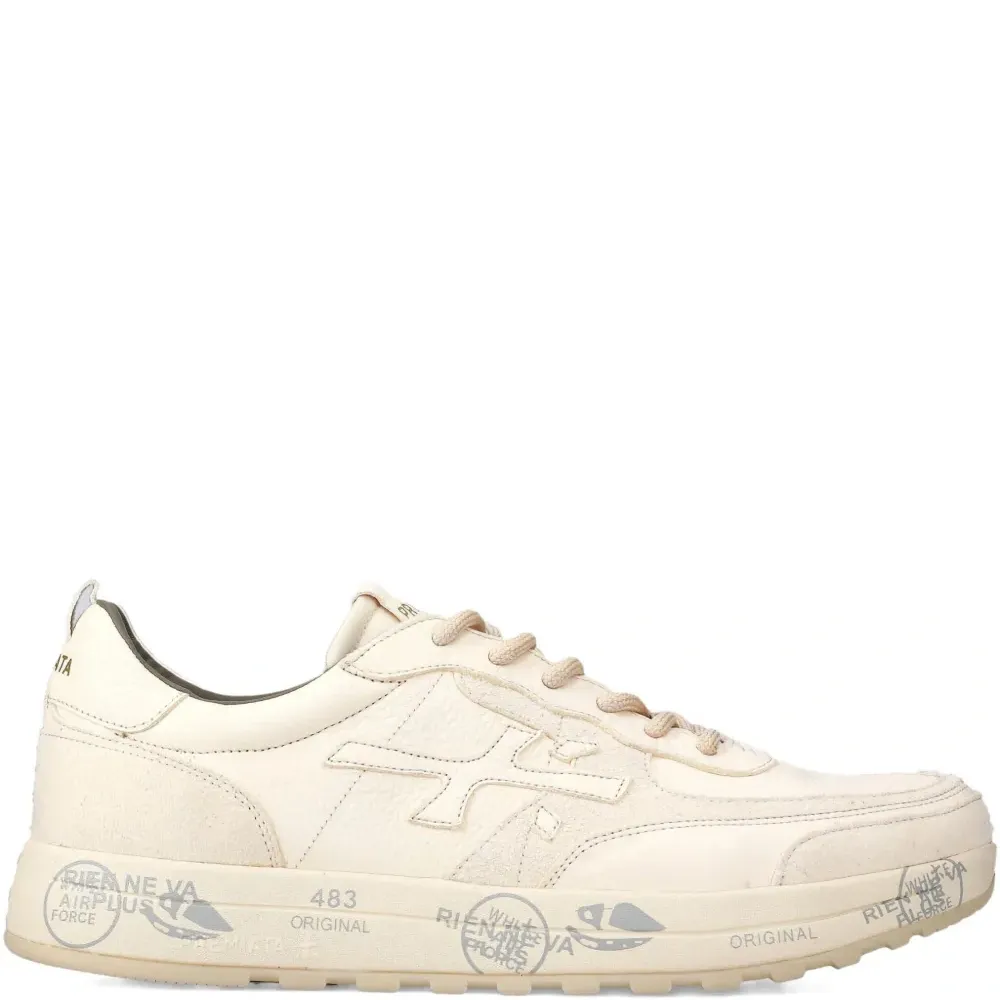 Кожаные кеды Nous 7733 с логотипом