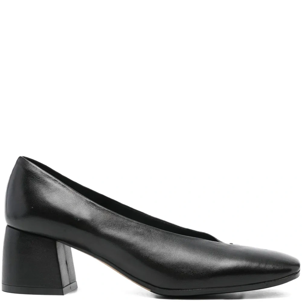 Туфли-лодочки на квадратном каблуке с квадратным носком