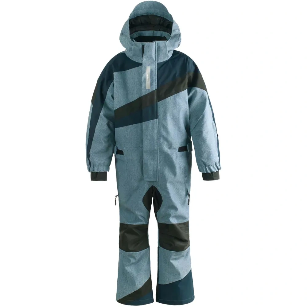 Комбинезон с капюшоном и цветными блоками