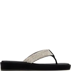 Босоножки на платформе с кристаллами