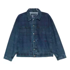 Джинсовая куртка в клетку Джинсовая куртка в клетку