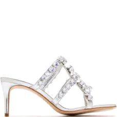 Босоножки с кристаллами