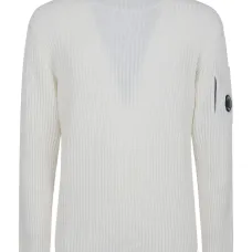 Рифленый вязаный свитер с деталью в виде объектива