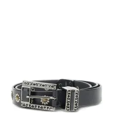 Кожаный ремень с декором из заклёпок