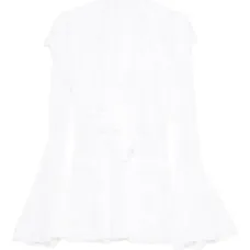 Платье мини с длинными рукавами и оборками